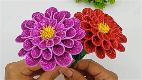 How To Make Amazing Flowers Foam Sheet Craft Ideas Step By Step