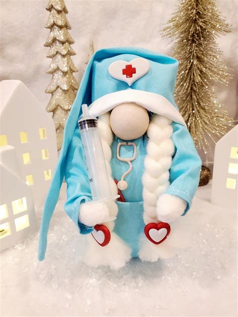 Valentine Nurse Gnome Doll In Gnomes Gnomes Crafts Gnomes Diy