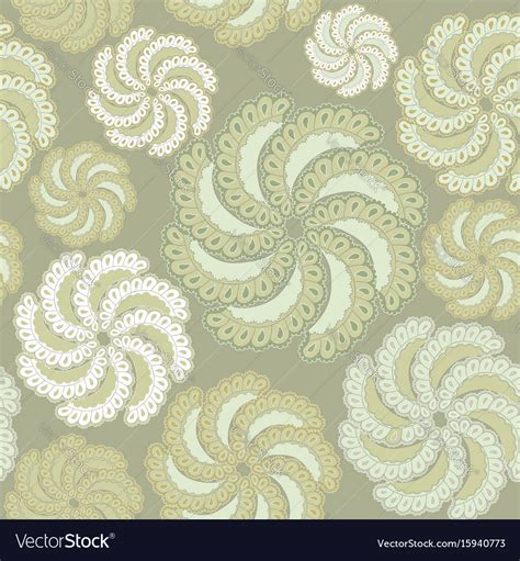 Oriental Flower Pattern Abstract Floral Ornament Vector Image