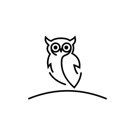 Owl Vector Logo Design Illustration Owl Logo Owl Icon 8386984 Vector