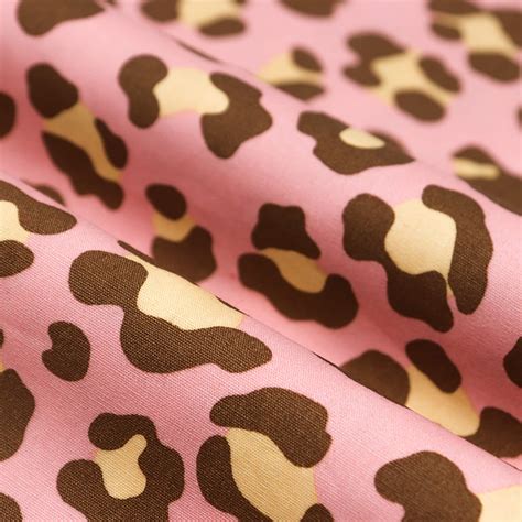 Leopard Print Cotton Printed Canvas Curtain Garment Fabric Etsy