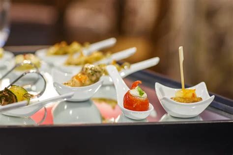 Different Tasty Snacks On Luxury Banquet Table Stock Image Everypixel