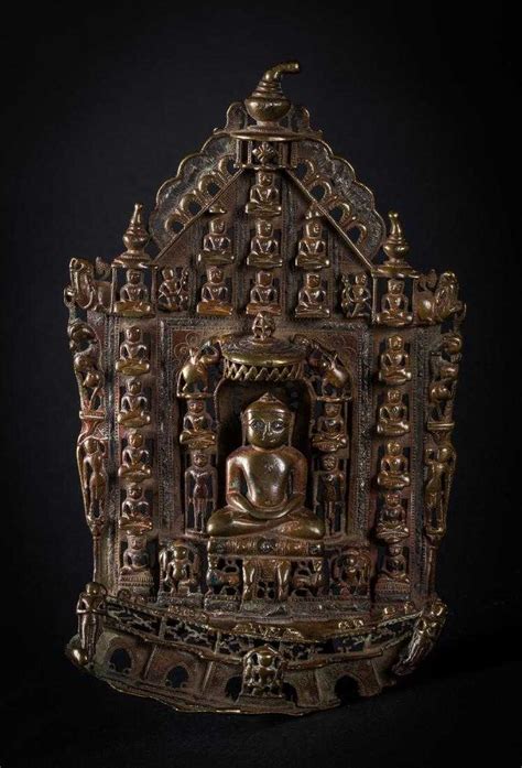 Arte Indiana A Jain Bronze Altar Of
