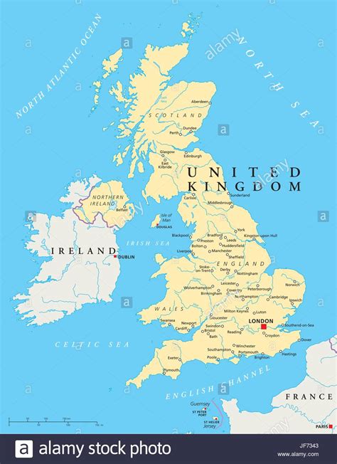London England Ireland Britain Map Atlas Map Of The