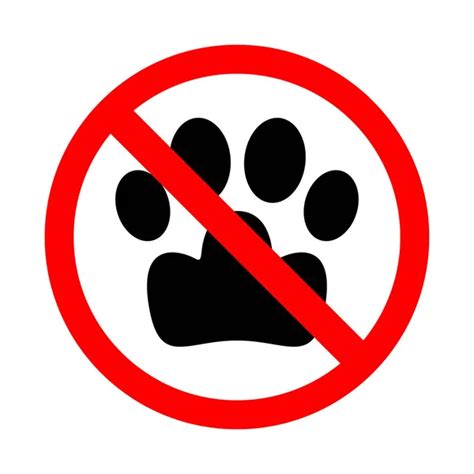 Letrero De No Se Permiten Mascotas No Se Admiten Animales Permitieron