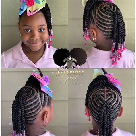 50 Kids Braids With Beads Hairstyles Black Beauty Bombshells