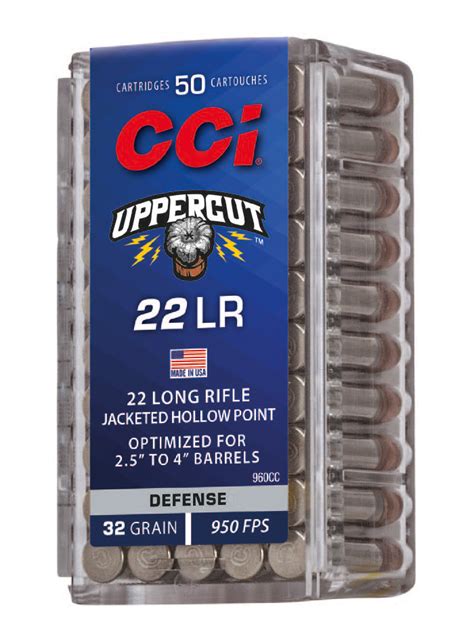 Cci Uppercut Ammunition Lr Jacketed Hp Gr Box Fondprodukter
