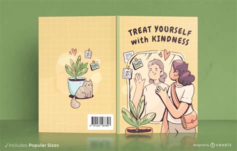 Girl Self Love Book Cover Design Vector Download