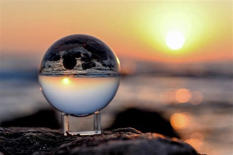 Crystal Ball Sunset Photograph By Barb Gabay Pixels