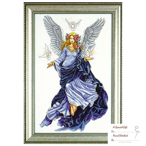 Celestial Angel Counted Cross Stitch Kit With T Card 12 By 18