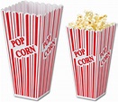Wholesale Popcorn Party Containers - Awards Night, Red, White, 7.75"