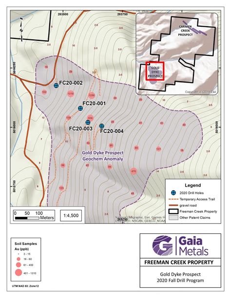 Gaia Metals Completes Drill Program At The Gold Dyke Prospect Freeman