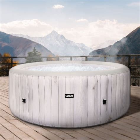 Wave Atlantic 2 To 4 Person Inflatable Hot Tub Spa W Filter And Cover