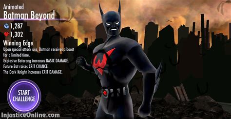Injustice Gods Among Us Mobile Animated Batman Beyond Challenge