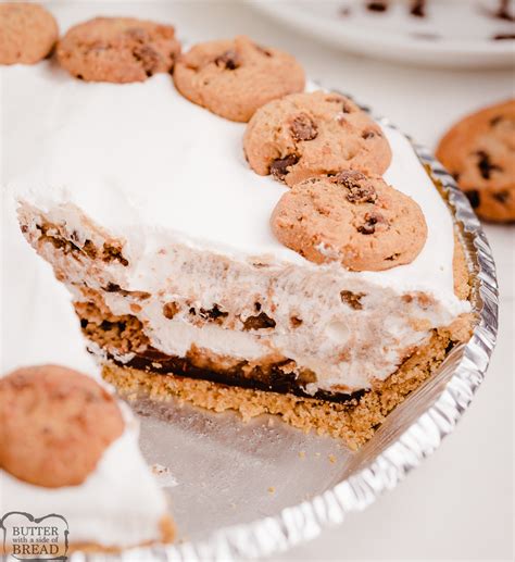 Chocolate Chip Cookie Pie Butter With A Side Of Bread