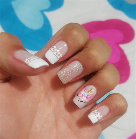 Oficialmente es una cosa, y creemos que las uñas son. Acrilic nails Unicorn | Manicura de uñas, Uñas cortas y Uñas