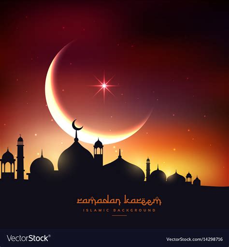 Beautiful Ramadan Kareem Background Royalty Free Vector
