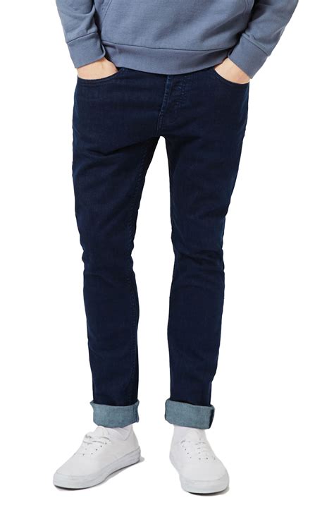 Topman Stretch Skinny Fit Jeans Blue Nordstrom