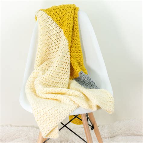 Modern Triangle Baby Blanket Pdf Crochet Pattern Digital Download