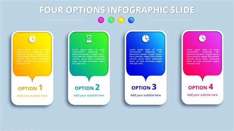Create 4 Options Infographic Slide Design In Powerpoint Youtube