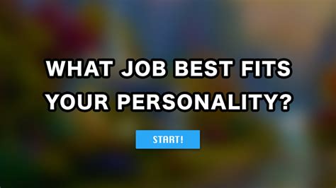 What Job Best Fits Your Personality