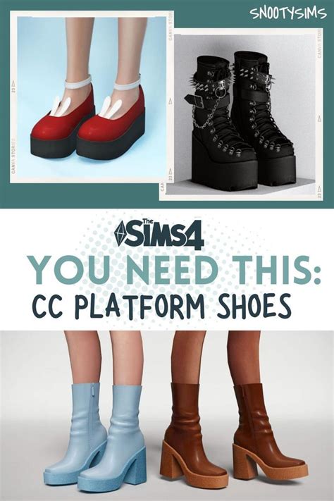 Sims 4 Platform Shoes Stylish And Trendy Footwear