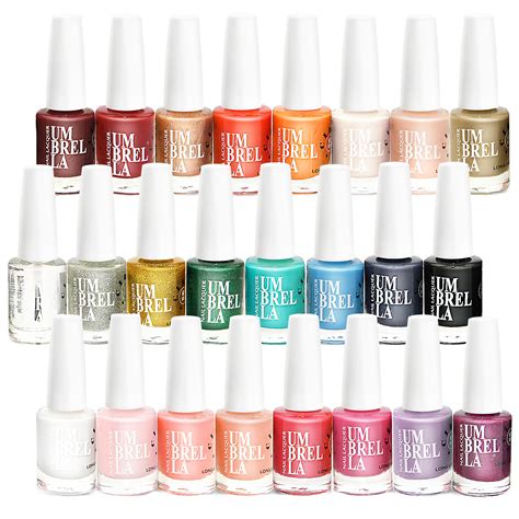24 x luxury nail polish varnish set 24 different colours 11ml quick dry eu made ebay