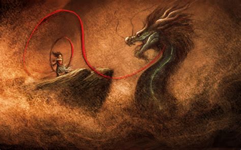 Wallpaper Dragon Mythology Nezha Darkness Screenshot Computer
