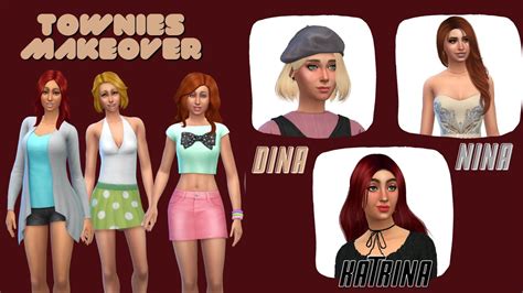 Caliente Sisters ️ Townies Makeover The Sims 4 Cas Create A Sim