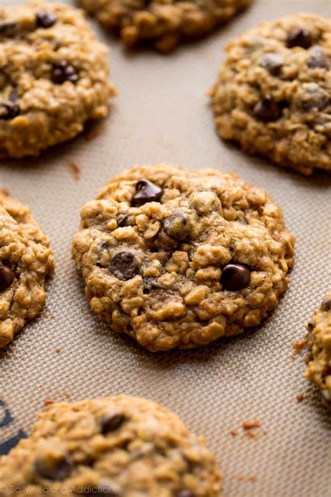 Chewy Oatmeal Chocolate Chip Cookies Sallys Baking Addiction