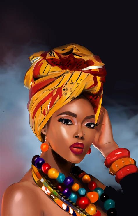 Nubian Beauty By Melanoidink On Deviantart In 2021 African Women Art African Paintings