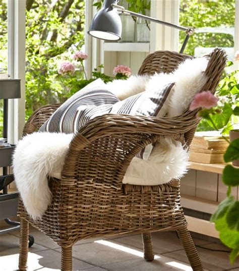 They were used in a study so have had very light use. BYHOLMA Armchair - gray | Outdoor wicker chairs, Ikea ...