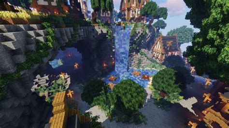 Sky Hub Lobby Spawn Minecraft Map