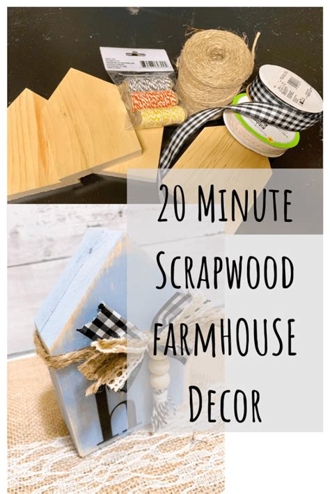 20 Minute Scrap Wood Farmhouse Decor Lizzy And Erin Scrap Wood Crafts