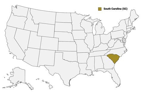 South Carolina Counties Map Mappr