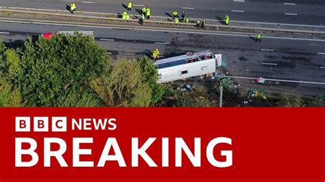 M53 Crash Teen Girl And Driver Killed After School Bus Overturns In Uk Bbc News Youtube