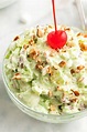 Old Fashioned Watergate Salad (Pistachio Delight) - Little Sunny Kitchen