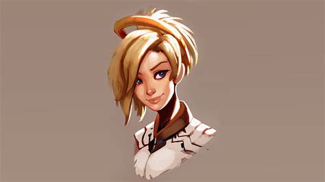 1920 X 1080 Pixel Mercy Overwatch Overwatch Videospiele Art Fantasy