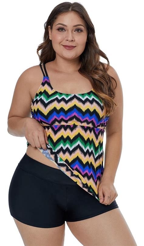 Traje De Baño Para Dama Short Con Blusa Tallas Amaplias Meses Sin