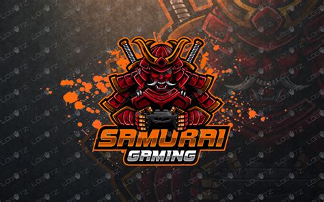 Gamer Samurai Mascot Logo Gamer Samurai Esports Logo Gaming Logo