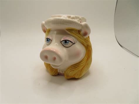 Vintage Miss Piggy Muppets Jim Henson Sigma Japan Tastesetter Ceramic