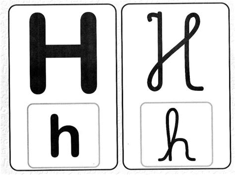 Alfabeto Com Todos Os Tipos De Letras Letra H — SÓ Escola