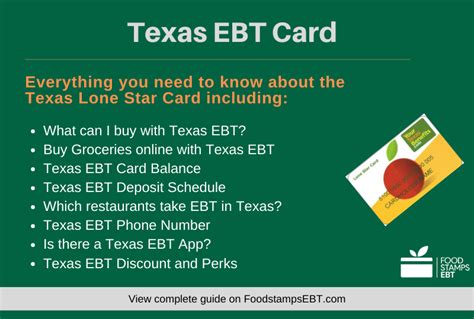 Maybe you would like to learn more about one of these? Texas EBT Card Questions and Answers - Food Stamps EBT