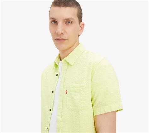 Short Sleeve Sunset 1 Pocket Standard Shirt Green Levis® Gb