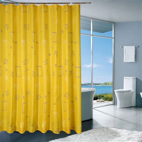 Feiqiong Brand Polyester Waterproof Shower Curtain Metal