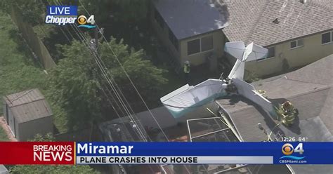 Plane Crashes Into Broward County Home Cbs Miami