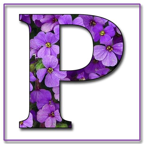 Purple Flowers Free Scrapbook Alphabet Letters In  And Png In 2020