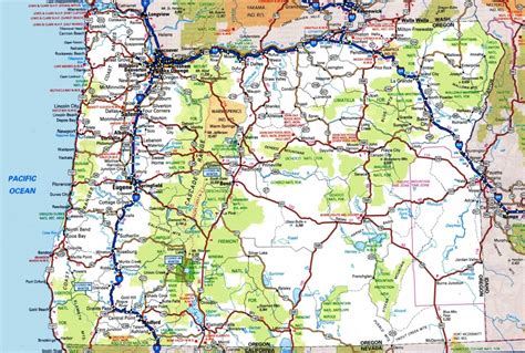 Oregon Road Map Printable Printable Maps