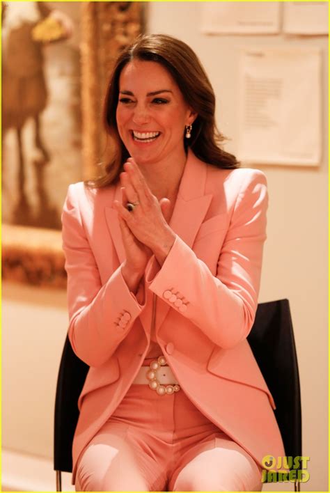 Kate Middleton Wears A Pink Power Suit For Her Latest Royal Engagement