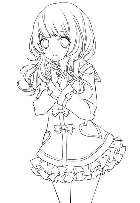 Discover 87 Cute Anime Girl Coloring Pages Latest Vn